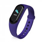 M5 Smart Sports Bracelet Band Sport <span style='color:#F7840C'>Watch</span> Vzheart Rate Blood Pressure Oxygen Monitoring Call Reminder Fitness Bracelet purple