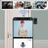 M8 Smart Visual Doorbell Two way Intercom Infrared Night Vision Remote Monitoring Security System Wifi Video Door Bell black