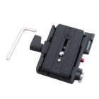 MH621 Quick Release Adapter Converter Plate Set Metal Professional Tripod for Giottos black