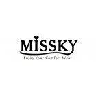 MISSKY Women A-line Wrap V-neck Short Sleeve Elegant Slim Fit Flare Dresses