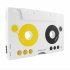 MP3 Player built into a standard cassette casing  letting you either use  it as a uniquely old school shaped MP3 Player  or with any car cassette  or cassette p