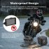 MT80 Motorcycle Dash Cam Front Rear Camera Dual Video G Sensor Loop Recording Motorbike Driving Recorder Black