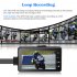 MT80 Motorcycle Dash Cam Front Rear Camera Dual Video G Sensor Loop Recording Motorbike Driving Recorder Black