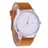 Male Business Casual Quartz Wrist Watch with Leather Watch Strap Gifts Brown with black surface