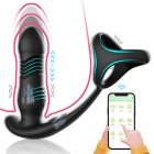 Male Prostate Massager Penis Vibrator RC App Retractable Double Vibration