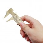 Measure Measurement Tool Pocket 0-100mm Mini Brass Sliding Gauge Vernier Caliper