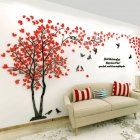 Medium Stylish Lovers Tree 3D <span style='color:#F7840C'>Wall</span> Sticker Family <span style='color:#F7840C'>Wall</span> Stickers for Living Room Bedroom <span style='color:#F7840C'>Wall</span> <span style='color:#F7840C'>Decoration</span> Left version
