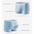 Men Cotton Underwear Summer Soft Breathable Stretch Mesh Large Size Ice Silk Boxer Briefs Underpants dark grey XL