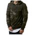 Men Fashionable Hoodie Cool Camouflage Sweater Casual Camo Pullover gray XL