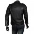 Men Leather Jacket Slim Fit Motorcycle Jacket Zipper Casual Coat Spring Autumn Winter black L
