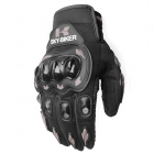 <span style='color:#F7840C'>Men</span> <span style='color:#F7840C'>Motorcycle</span> Riding Protective Gloves For Riders Bikers gray_M