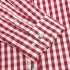 Men Oktoberfest Costumes Long Sleeve Shirt Fashion Plaid Front Pocket Classical Shirt Tops Red DE Size 38