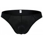 Men Sexy Briefs Multicolor Soft Comfortable Lightweight Breathable Ultra-thin Ice Silk Underwear black XL