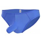 Men Sexy Briefs Multicolor Soft Comfortable Lightweight Breathable Ultra-thin Ice Silk Underwear blue L