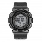 Men Sports Digital Watches-Weather Forecast Waterproof Hiking Compass Barometer Altimeter Thermometer Watches Gray-black