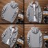 Men Sun Protection Coat Solid Color Quick drying Hooded Sunscreen Shirt With Reflective Strip 615 white S