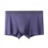 Men Underwear Plus Size Loose Modal Seamless Underpants Middle Waist Solid Color Breathable Underwear Light gray green L  45 57 5kg 