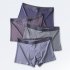 Men Underwear Plus Size Loose Modal Seamless Underpants Middle Waist Solid Color Breathable Underwear turmeric 4XL   95 107 5kg 