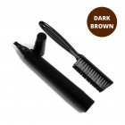 Men Waterproof Beard Pen +Brush Kit for Home Travel Supplies Dark brown