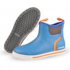 Men Waterproof Deck Boots Anti-slip Neoprene Rubber Ankle Rain Boots