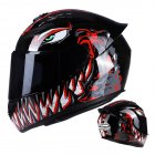Men Women Motorcycle Helmet Large Tail Full Face Helmet Racing Motorcycle Running Helmet Red_M