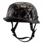 Helmet Personal Retro Cruiser Motorcycle Helmet Black camouflage L