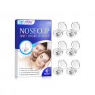 Men Women Silicone Anti Snoring Nose Clip Portable Reusable Anti Snoring Devices For Relieve Snore Stop Snoring 6pcs/box