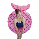 Mermaidtail-shaped Swimming Ring Summer Party Beach Pool Float Inflatable Water Toys