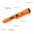 Metal Detector with LED Light Partial Waterproof High Sensitivity 360    Detection Gold Sensitive Tester Orange