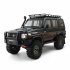 Metal EX86190 Simulation  Climbing  Car  Toys LC76 Remote Control Four wheel Drive Off road Vehicle   Luggage Rack Light Lamp Car Model Black Without battery