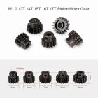Metal Pinion Motor Gear for RC Car 1/8 RC Buggy Car Truck Motor Gears RC Car Part ZD Racing 25DP M1.0 13T 14T 15T 16T 17T  Gear set (5)