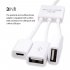 Micro USB OTG Hub Adapter for Smartphone   Tablet Micro USB Splitter for Apple Samsung Lenovo Black 4 in 1 with charging switch