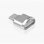 Mini Adapter Type C Micro Memory Card TF Memory Card Reader OTG Adapter USB 3.1 Card Reader For Phone Silver