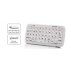 Mini Bluetooth QWERTY Keyboard with a built in Powerbank featuring 54 Keys has a 5000mAh battery to help charge up your mobile phone 