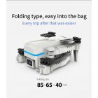 Mini  Folding  Aircraft Dual-lens Dual-cut Aerial Photography Fixed-height Wifi Remote Control Drone Off-white with 4K-wifi camera