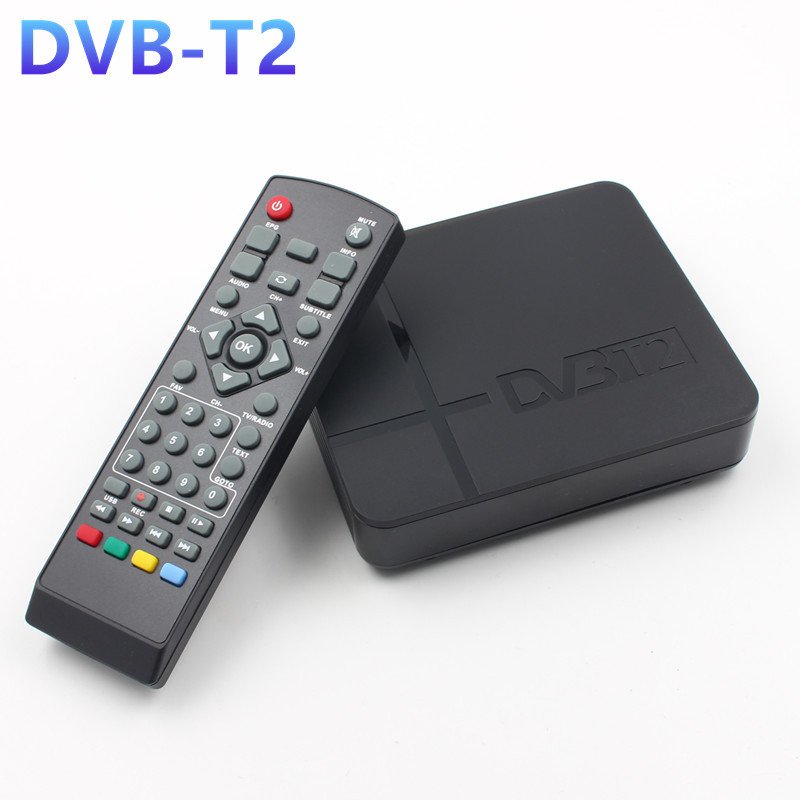 Mini HD DVB-T2 K2 WiFi Terrestrial Receiver Digital TV Box with Remote Control  EU plug