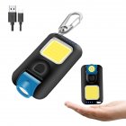 Mini Led Keychain Flashlight Multi-fuctional Usb Rechargeable Cob Work Lights Outdoor Emergency Camping Light as picture show