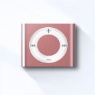 Mini MP3 Music Player Metal Audio Player Built-in Speaker Headphones Tf Card Portable Digital Music Player For Students pink