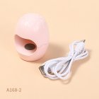 A168-2 Mini Nail Dryer Egg-shaped 4 Lamp Beads Nail Gel Machine Nail Lamp Pink 
