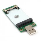 Mini PCI-E Wireless WWAN to USB Adapter <span style='color:#F7840C'>Card</span> with <span style='color:#F7840C'>SIM</span> <span style='color:#F7840C'>Card</span> Slot for HUAWEI EM730 green