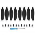 Mini Propeller Set <span style='color:#F7840C'>for</span> DJI Mavic <span style='color:#F7840C'>Drone</span> Quieter Flight and Powerful Thrust Remote Control Plane Spare Accessories Black and silver