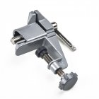 Mini Table Vice Bench Clamp Screw Vise Aluminium Alloy Machine Bench Screw Vise For DIY Craft Mould Fixed Repair Tool grey