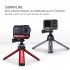 Mini Tripod Aluminum Desktop Bracket Sports Camera  Accessory for GoPro 9 Lingmo OM4  Standard type red
