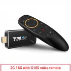 Mini Tv  Stick  Box Tv T98 Mini Tvbox Rk3318 Android10.0 Tv  Box Media Player Tv Receiver 2+16g 2+16G_Australian plug+G10S remote control