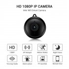 Mini Wifi Ip Camera Hd 1080p Wireless Indoor Camcorder Night Vision Two-way Audio Motion Detection Baby Monitor V380 black