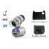 Mini Digital Microscope for iPhone 4  60X Magnification  2 LEDs  1 UV Light 