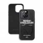 Mobile Phone Case For Iphone 14 Pro Max / Iphone 13 Shockproof Back Cover With Bracket black for iPhone14plus