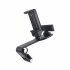 Mobile Phone Holder  Universal Bracket With Luminous Parking Number For Center Console Sun Visor 360 Degree Rotation Quick Disassembly Design black