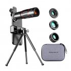 Mobile Phone Lens 28x Telephoto 0.6x Wide-Angle 20x Macro 4-in-1 Lens Kit