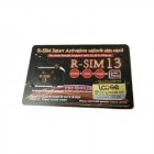 Mobile Phone Unlock SIM Card Global R-SIM13 Upgraded R-SIM SUP for Iphone IOS Unlock Black